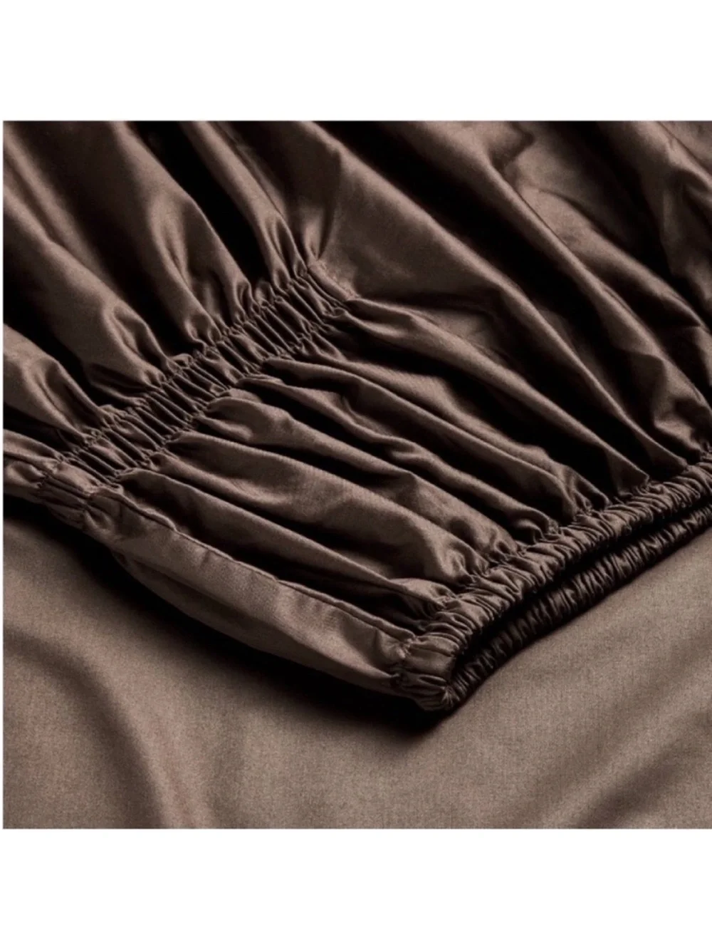 NWT King 600 Thread Count Sateen Sheet Set Dark Fig - Casaluna